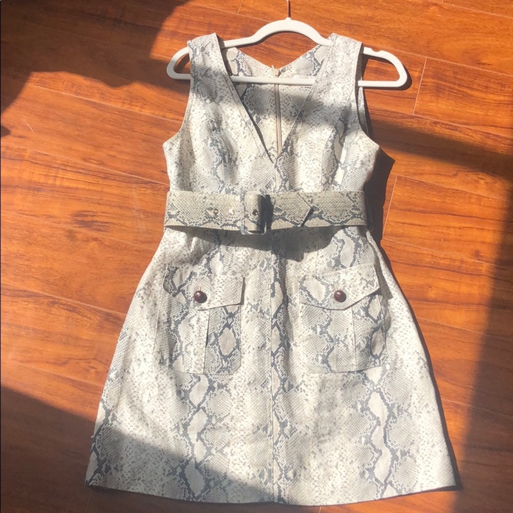 COPY - Linen snake skin pattern Zimmermann Dress